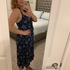 Lucky Brand Dress Blue Floral Sz S!